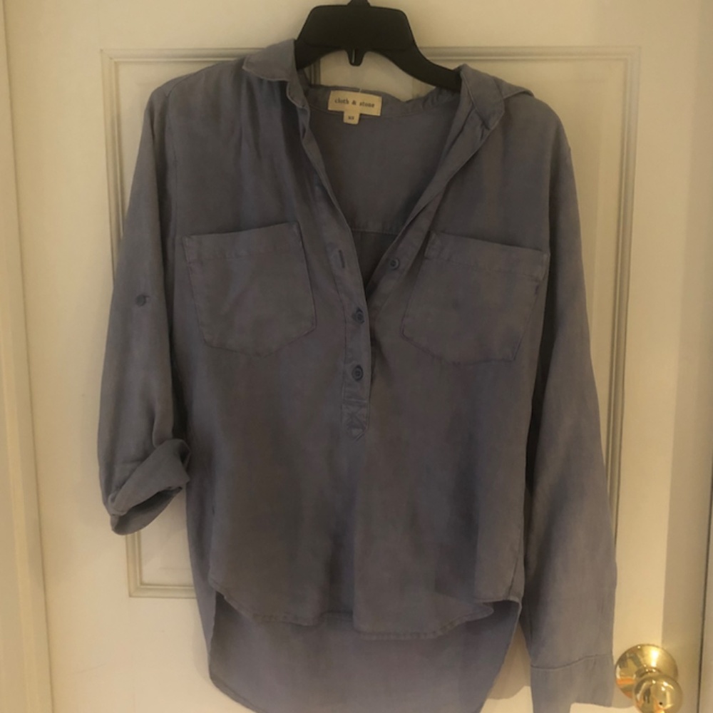Cloth And Stone Chambray Button Down - image 2